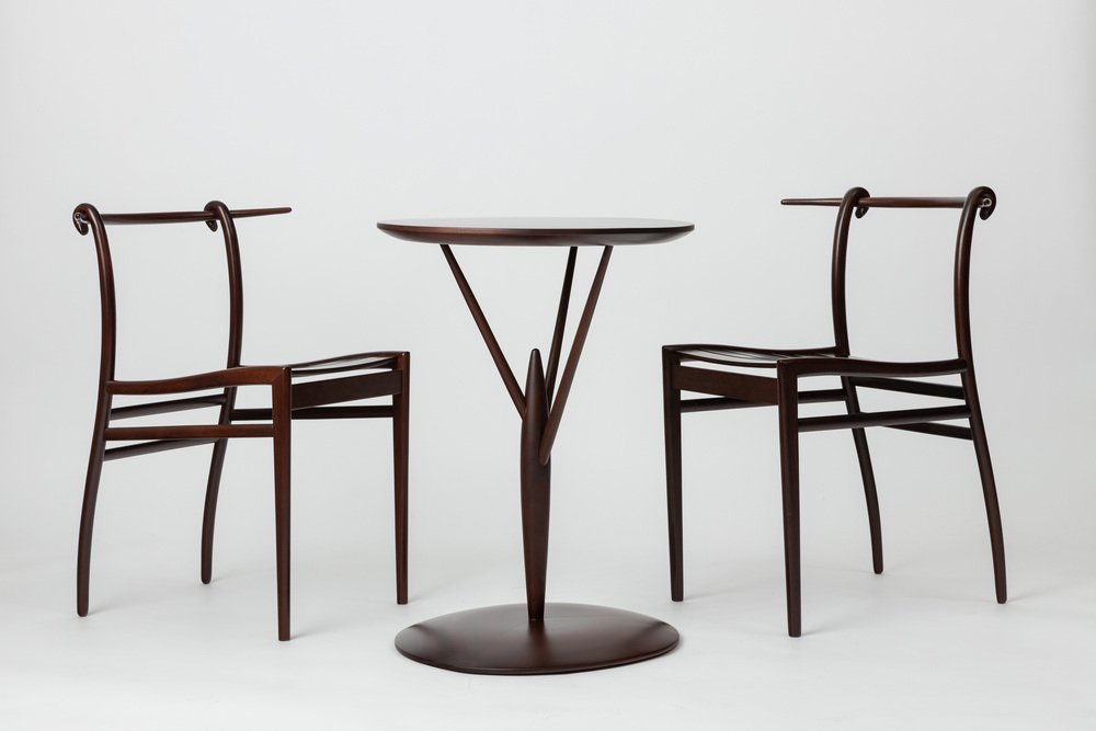 Slow Love Chairs & Cathy Lies Table by Christophe Pillet for XO, 1991, Set of 3