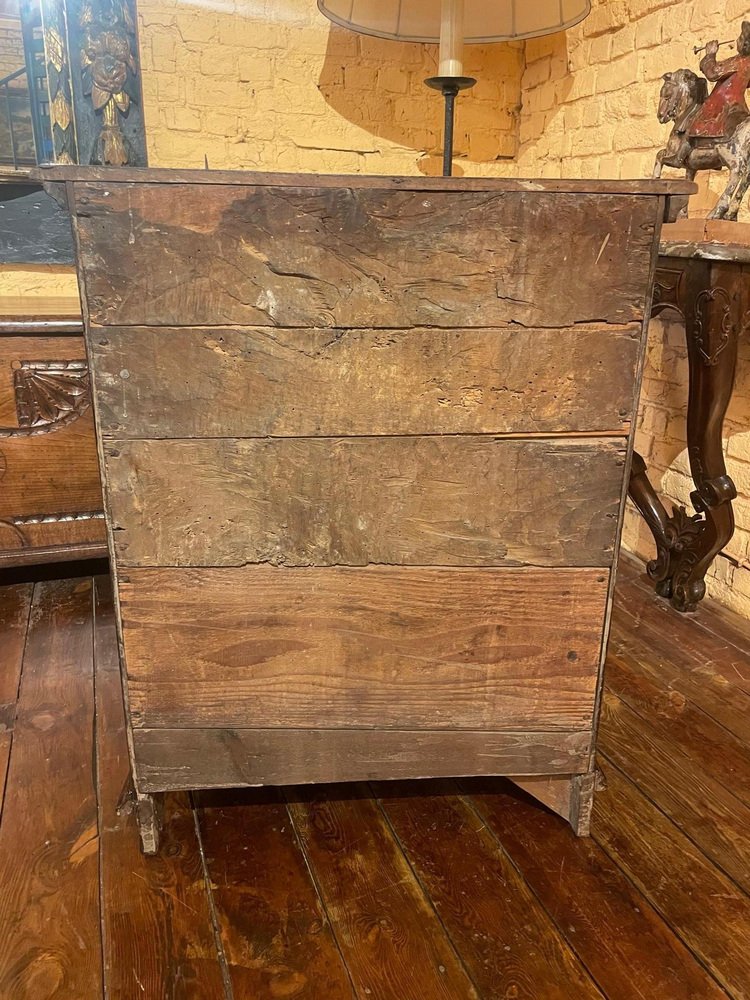 Small 17th Century Italian Walnut Chest of Drawers