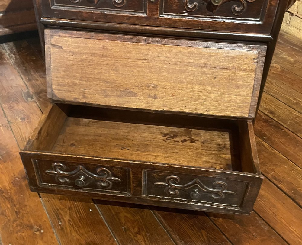 Small 17th Century Italian Walnut Chest of Drawers