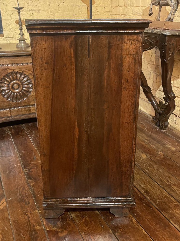 Small 17th Century Italian Walnut Chest of Drawers