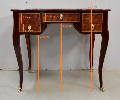 Small 18th Century Louis XV Lady's Desk in Amaranth and Violet Wood-RVK-701788