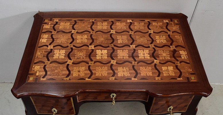 Small 18th Century Louis XV Lady's Desk in Amaranth and Violet Wood-RVK-701788