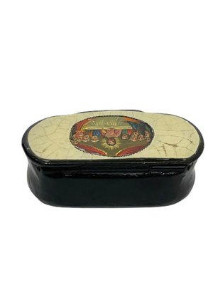 Small 18th Century Papier-Mâché Snuff Box-UCH-1224383