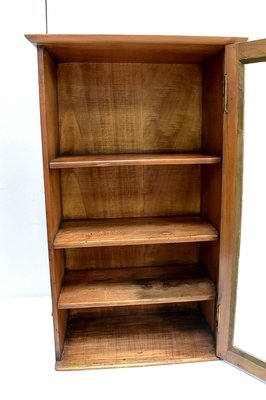 Small 19th Century Birch Wall Display Cabinet-RVK-731687