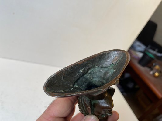 Small 19th Century Dante Alighieri Bronze Bust-LCR-1444816