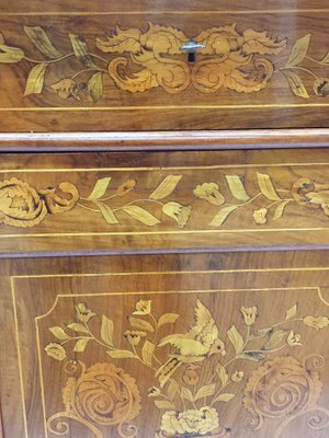 Small 19th Century Dutch Marquetry Corner Cupboard-UCH-1224703