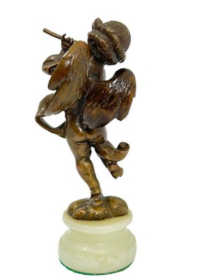 Small 19th Century French Bronze Statuette of a Putti-UCH-1298086