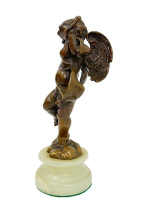 Small 19th Century French Bronze Statuette of a Putti-UCH-1298086