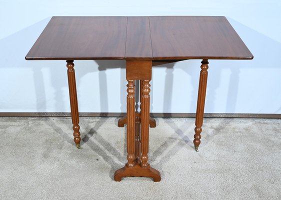 Small 19th Century Louis Philippe Mahogany Auxiliary Table-RVK-1744127