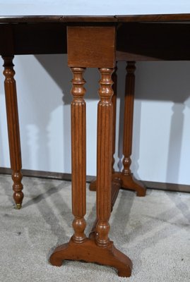 Small 19th Century Louis Philippe Mahogany Auxiliary Table-RVK-1744127