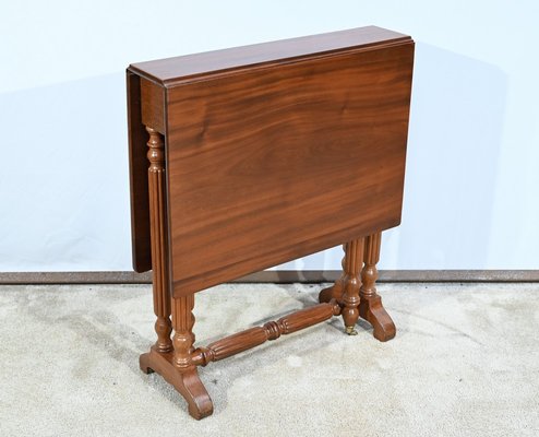 Small 19th Century Louis Philippe Mahogany Auxiliary Table-RVK-1744127