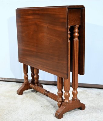 Small 19th Century Louis Philippe Mahogany Auxiliary Table-RVK-1744127