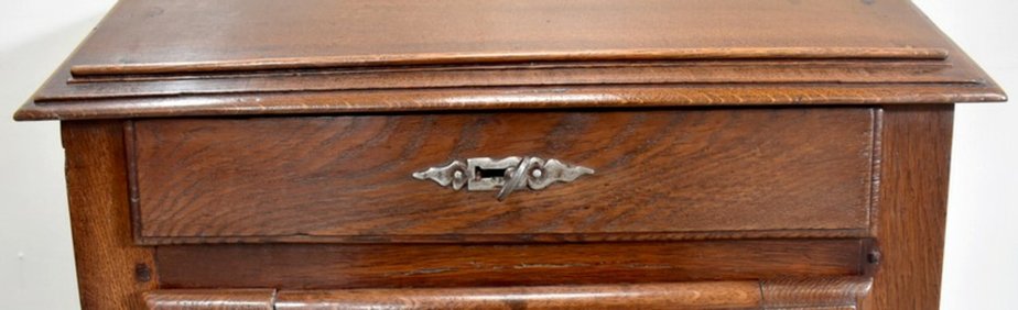 Small 19th Century Louis XIV Style Oak Desk-RVK-733767