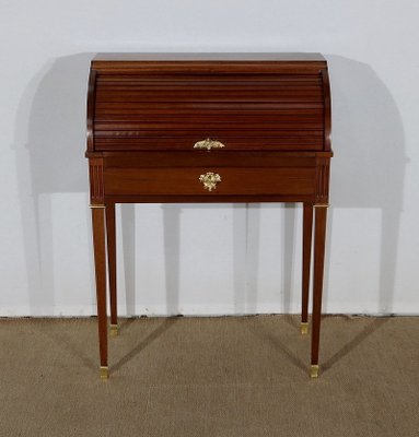 Small 19th Century Louis XVI Mahogany Cylinder Desk-RVK-1189212