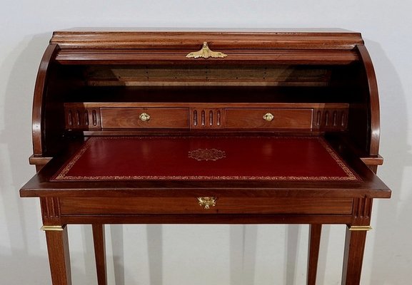 Small 19th Century Louis XVI Mahogany Cylinder Desk-RVK-1189212