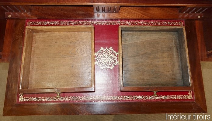 Small 19th Century Louis XVI Mahogany Cylinder Desk-RVK-1189212