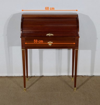 Small 19th Century Louis XVI Mahogany Cylinder Desk-RVK-1189212