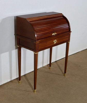 Small 19th Century Louis XVI Mahogany Cylinder Desk-RVK-1189212