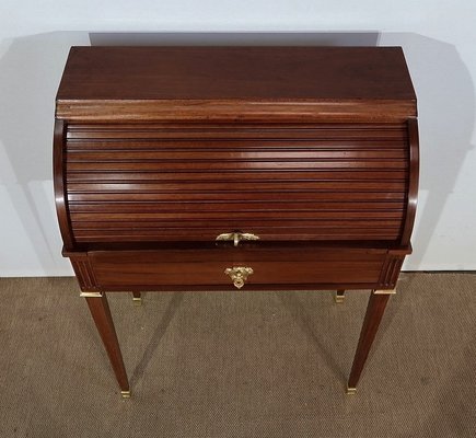 Small 19th Century Louis XVI Mahogany Cylinder Desk-RVK-1189212