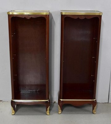 Small 19th Century Mahogany Cabinets by Paul Sormani, Set of 2-RVK-803541