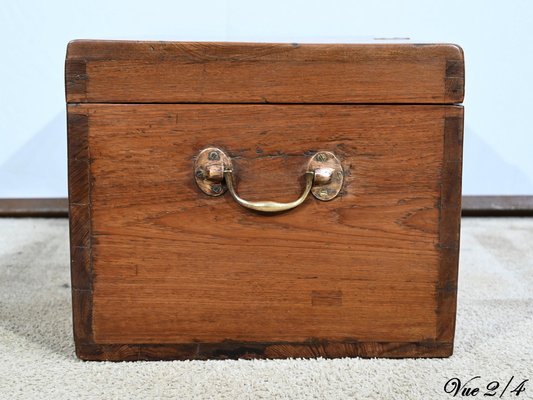 Small 19th Century Naval Chest in Teak-RVK-1744154