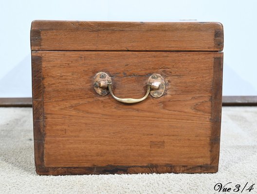 Small 19th Century Naval Chest in Teak-RVK-1744154