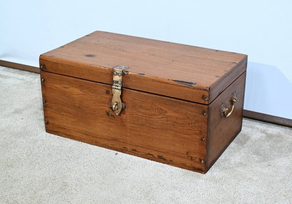 Small 19th Century Naval Chest in Teak-RVK-1744154