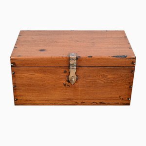 Small 19th Century Naval Chest in Teak-RVK-1744154