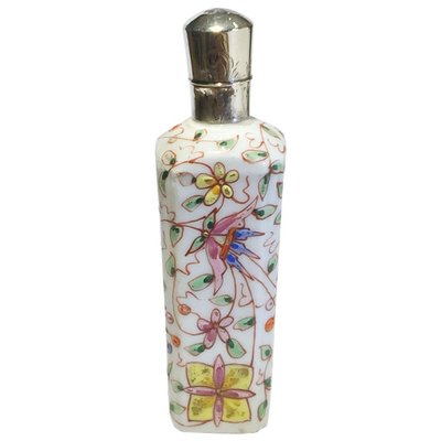 Small 19th Century Porcelain Enameled Scent Perfume Bottle-UCH-1224639