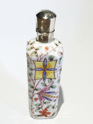 Small 19th Century Porcelain Enameled Scent Perfume Bottle-UCH-1224639