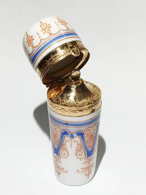 Small 19th Century Porcelain Scent Perfume Bottle-UCH-1224647