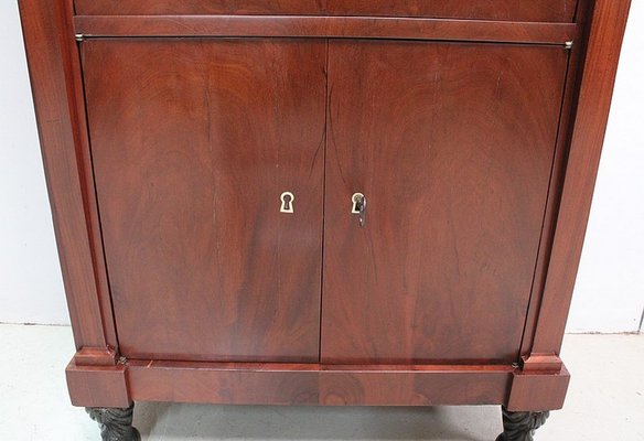 Small 19th Century Retour d’Égypte Mahogany Veneer Secretaire-RVK-581251