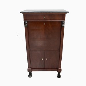 Small 19th Century Retour d’Égypte Mahogany Veneer Secretaire-RVK-581251