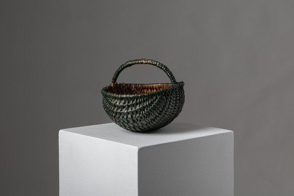 Small 19th Century Swedish Folk Art Woven Basket-MJF-1135707