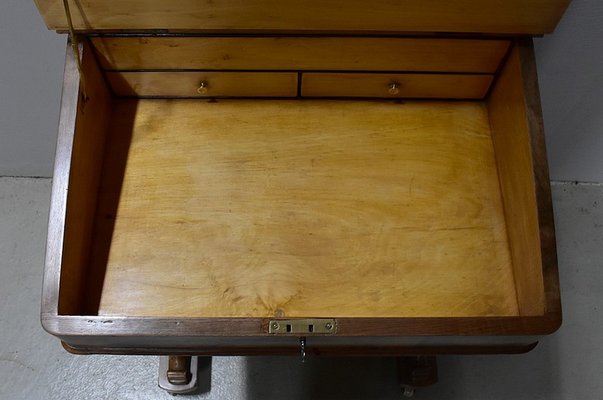 Small 19th Century Victorian English Walnut Desk-RVK-564334