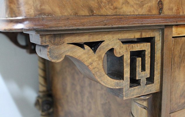 Small 19th Century Victorian English Walnut Desk-RVK-564334