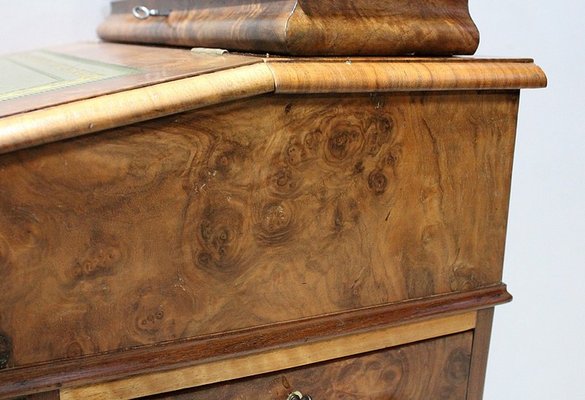 Small 19th Century Victorian English Walnut Desk-RVK-564334