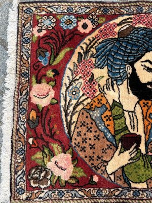 Small Abadeh Pictorial Rug, 1980s-YMM-2023194