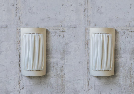 Small Almond Istos Wall Lights by Lisa Allegra, Set of 2