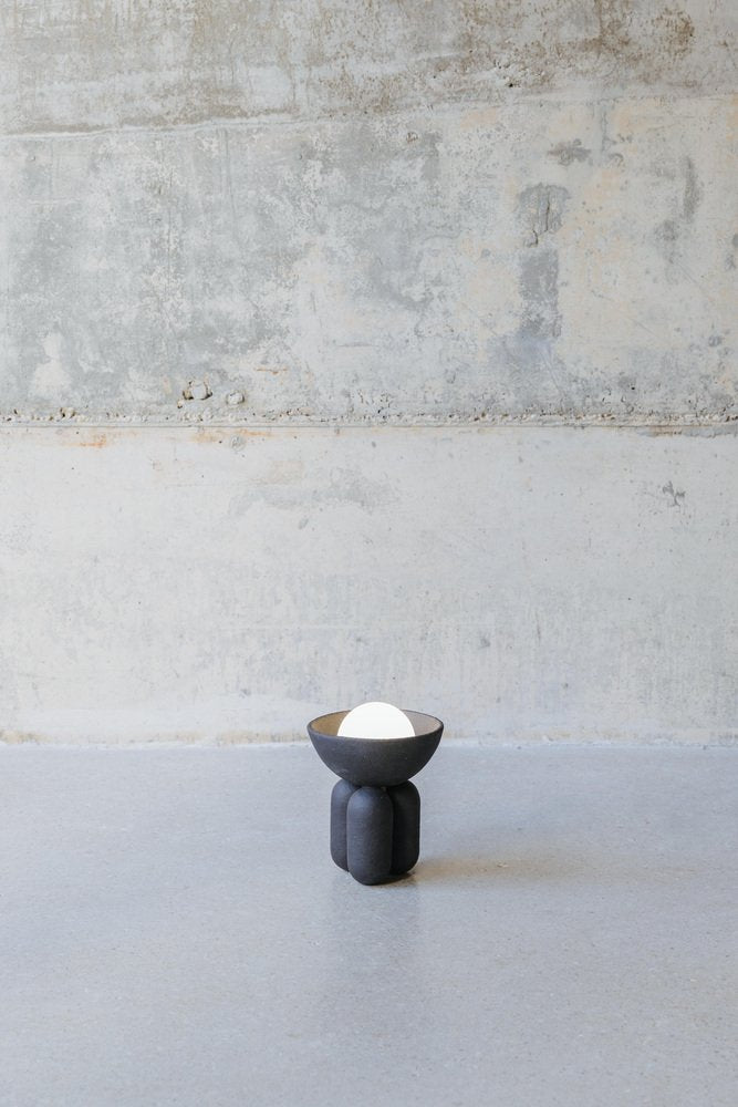 Small Almond Moor Half Sphere Lamp by Lisa Allegra