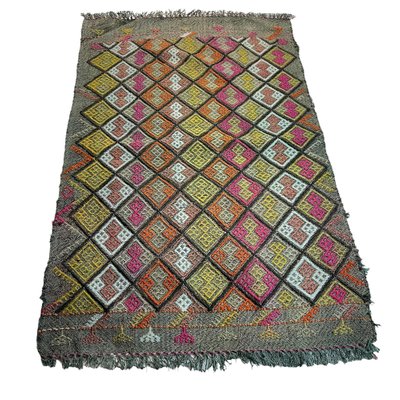 Small Anatolian Turkish Kilim Rug-AIV-1266646