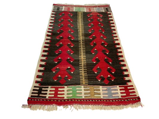 Small Anatolian Turkish Kilim Rug-AIV-1293856