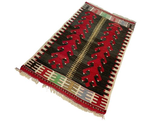 Small Anatolian Turkish Kilim Rug-AIV-1293856