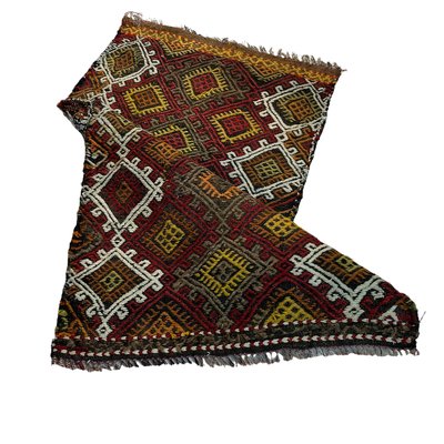 Small Anatolian Turkish Kilim Rug-AIV-1293849