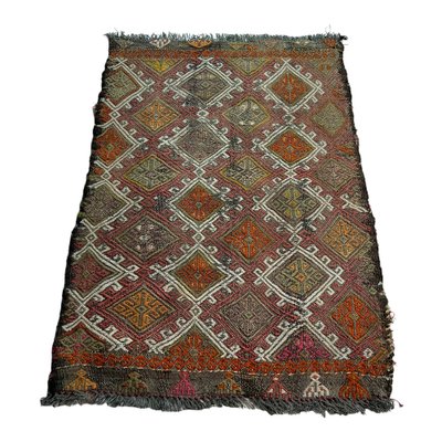 Small Anatolian Turkish Kilim Rug-AIV-1266629