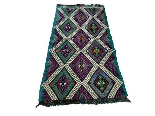 Small Anatolian Turkish Kilim Rug-AIV-1293859