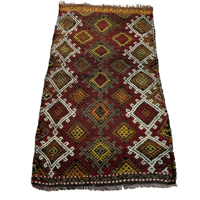 Small Anatolian Turkish Kilim Rug-AIV-1293849