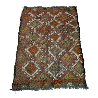 Small Anatolian Turkish Kilim Rug-AIV-1266629