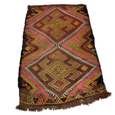 Small Anatolian Turkish Kilim Rug-AIV-1266632