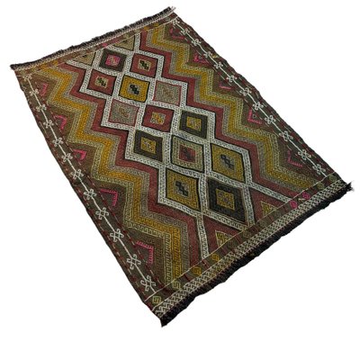 Small Anatolian Turkish Kilim Rug-AIV-1266651